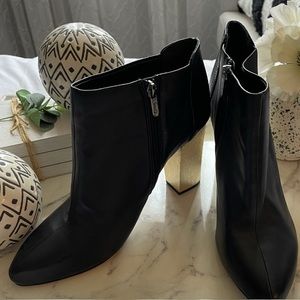 Black and Gold Ankle Heel Boot by Circus by Sam Edelman Size:12